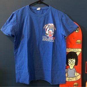 Dog Bless America Pitbull lover TSHIRT